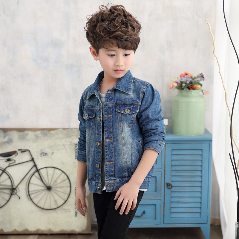 Giubbotti Jeans delle 2020 Casual Dei Ragazzi Dei Jeans Dei Bambini di modo Della Tuta Sportiva Dei Bambini Magliette E Camicette Cappotti Primavera Autunno Grandi Ragazzi Giacca