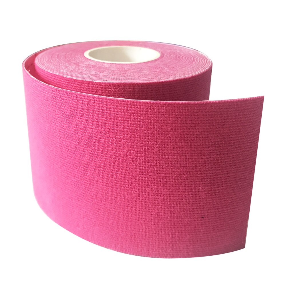 10 rullar 5cm*5m terapeutisk sport kinesiologitejp vattentät elastisk muskeltejp för tyngdlyftning axel knä armbåge ankel: 10 st rosa