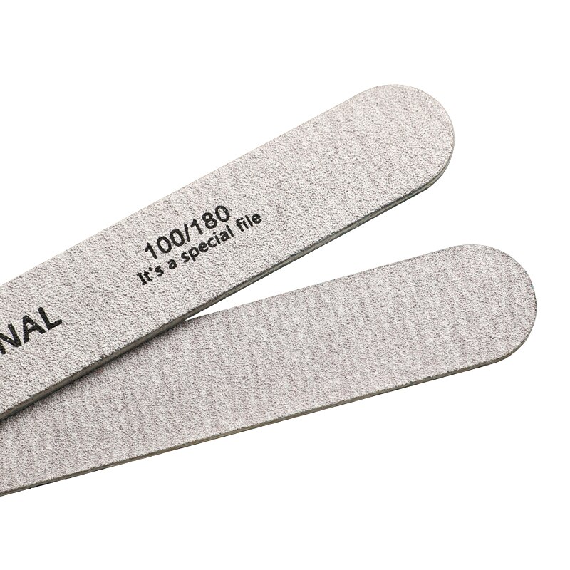 100 stk neglefil 100/180 træslibebufferblok pedicure manicure uv gel neglelak pro neglefile kunstige neglespidser