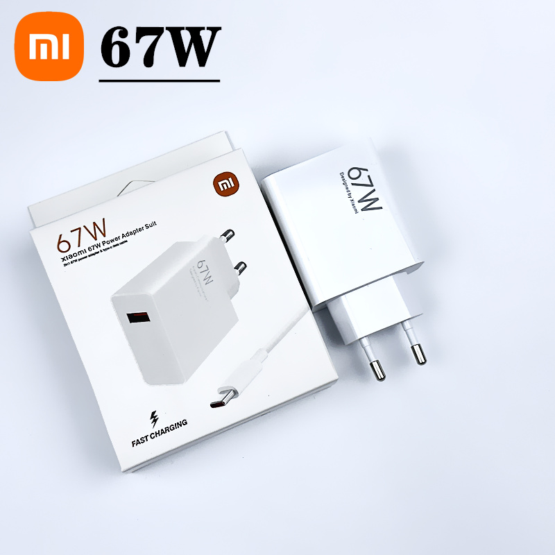 Original Xiaomi Charger 67W Turbo Charging EU Power Supply Fast Charge Usb Type C Cable For Redmi Note 11 12 13 Pro Mi 13 Lite