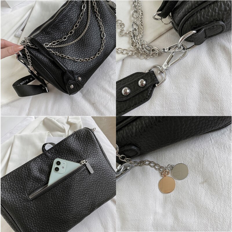 Leer Vrouwen Handtassen Modeketens Tote Bag Luxe Vrouwen Schoudertassen Grote Vrouwelijke Crossbody Tas