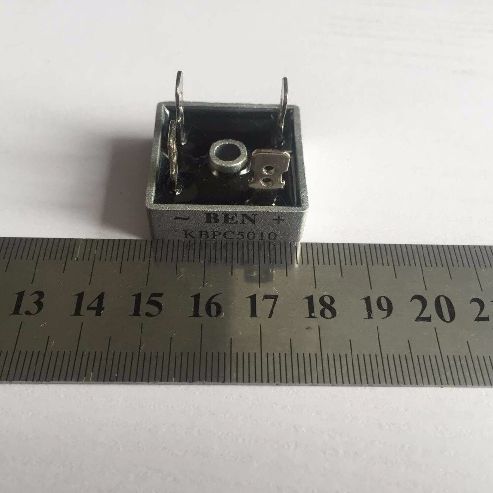 100PCS/LOT 50 Amp 50A Metal Case 1000V Diode Bridge KBPC5010 1000 Volt Bridge
