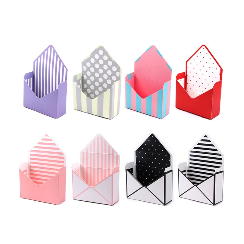 6pc mini envelop type doos koreaans boeket bloemen handgevouwen doos valentijnsdag bloemendoos
