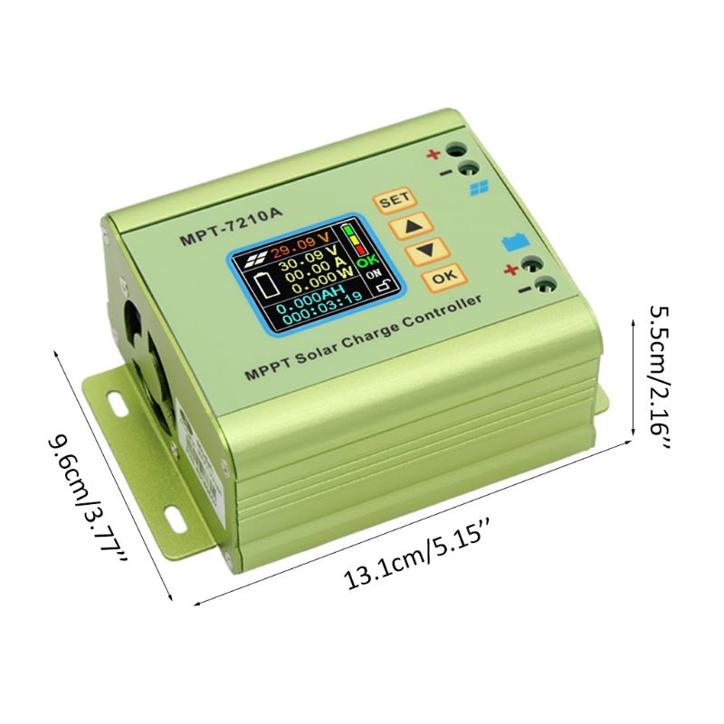 MPPT Solar Charge Controller for Lithium Battery 24V 36V 48V 60V 72V 0-10A 7210A W8EA