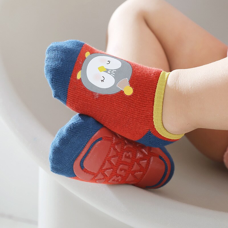 Warmom Baby Kurze Socken Frühling Sommer Ebene Karikatur Socken Jungen und Mädchen Nicht-Unterhose Socken Baby Boden Socken Rüschen Stiefel Socken 0-3Y