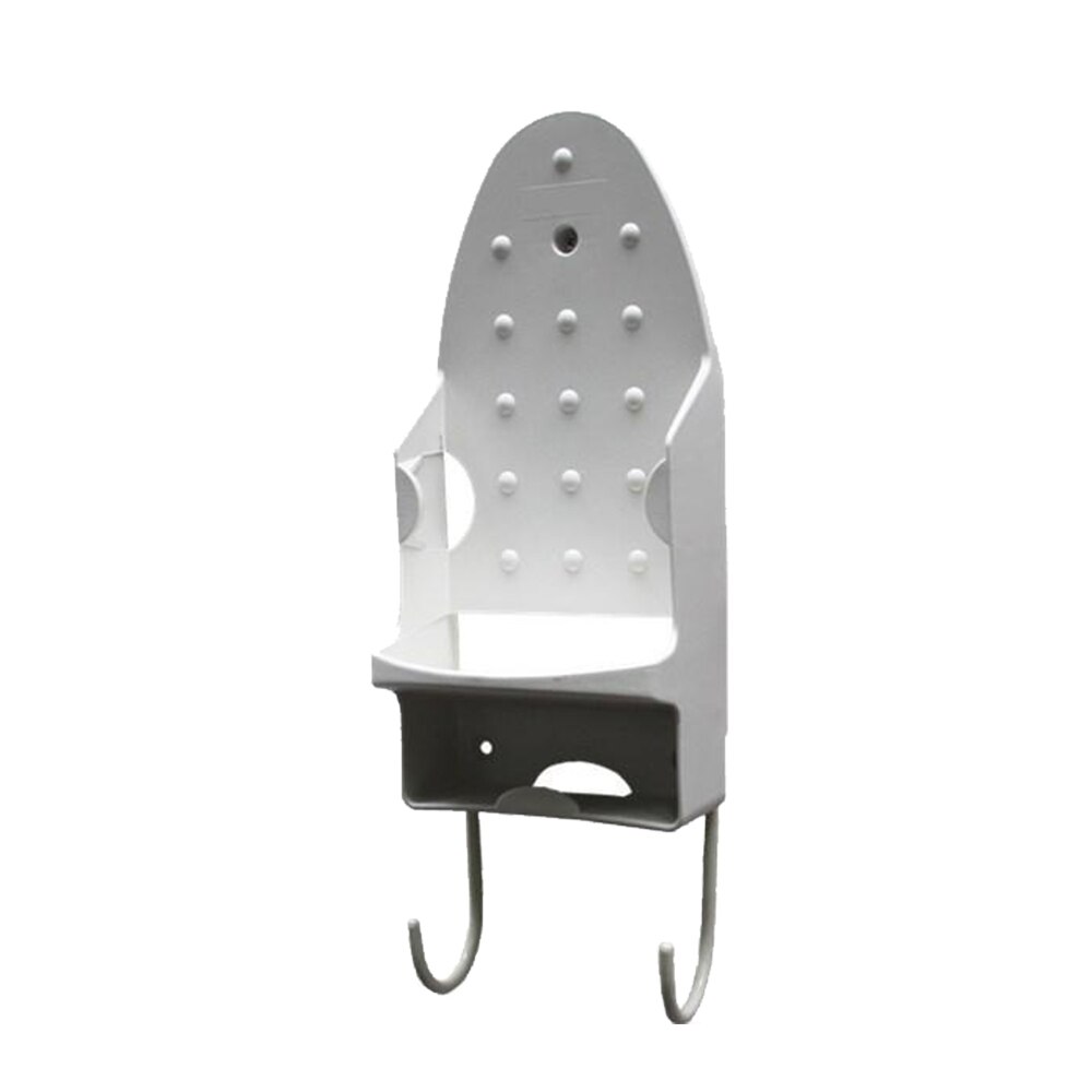 Heat Resistant Ironing Board Holder Hanger Cupboard Door Wall Mount Storage Rack Hotel iron rack Ironing Board Storage holder: White