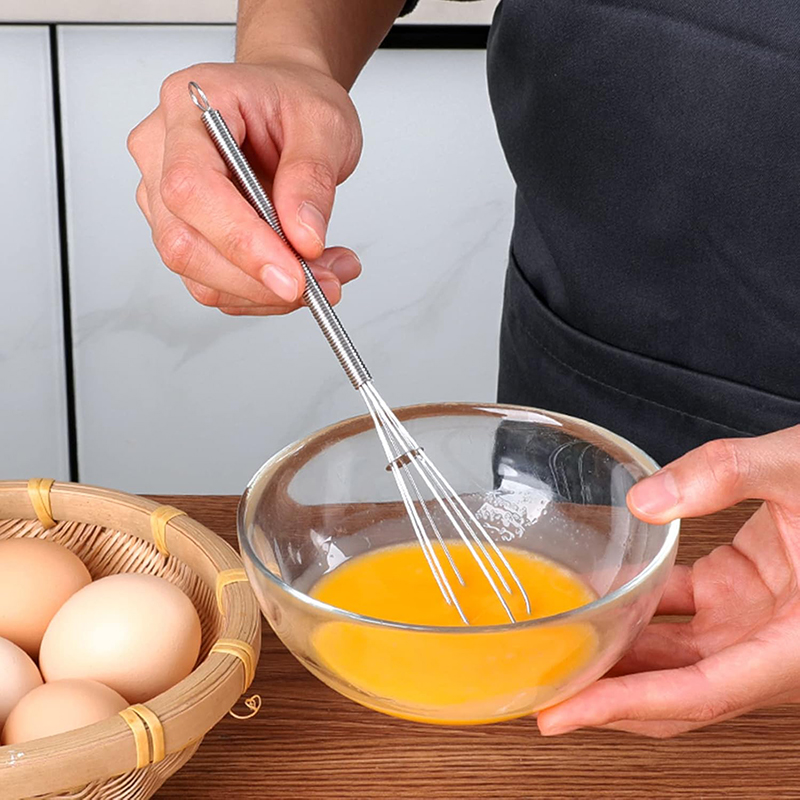 Roestvrijstalen garde Handmatige eiergarde Anti-aanbakdraad Eiklopper Mini gardes Ballondraden DIY Keuken Mini garde Keukengadgets