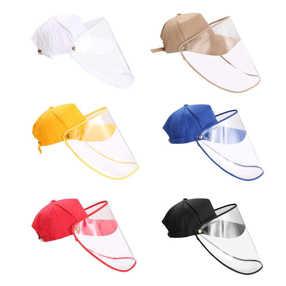 Koreaanse Beschermende Cap Hoed Outdoor Anti-Fog Speeksel Baseball Cap Lente Zomer Verwijderbare Zonnescherm Hoed Mannen Vrouwen Universal