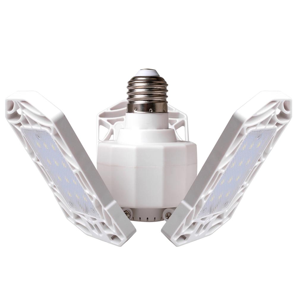 Lampe de Garage LED UFO E27 30W avec 3 têtes de lampe, éclairage industriel pour atelier, entrepôts, sous-sol, AC85-265V