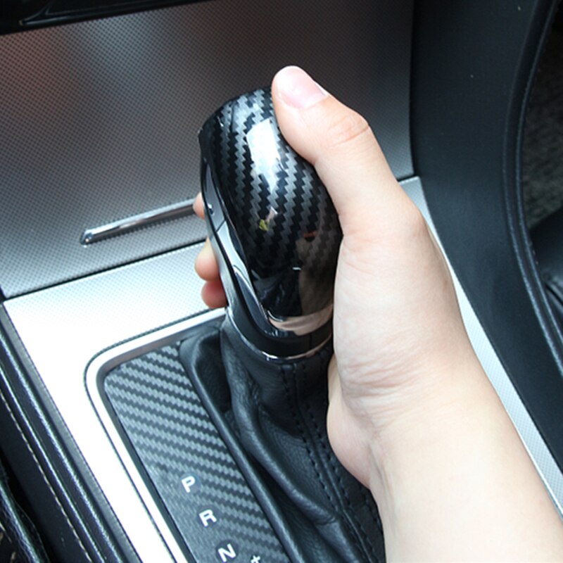 Modified Carbon Fiber Car Automatic Gear Cover for MG MG6 MG ZS Gear Handle Cover Styling Auto Interior Decoration
