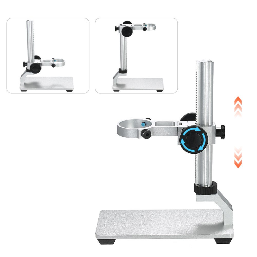 Digital Microscope USB Microscopes Camera Microscopio Trinocular G600 Aluminum Alloy Stand Bracket Holder Lifting Support