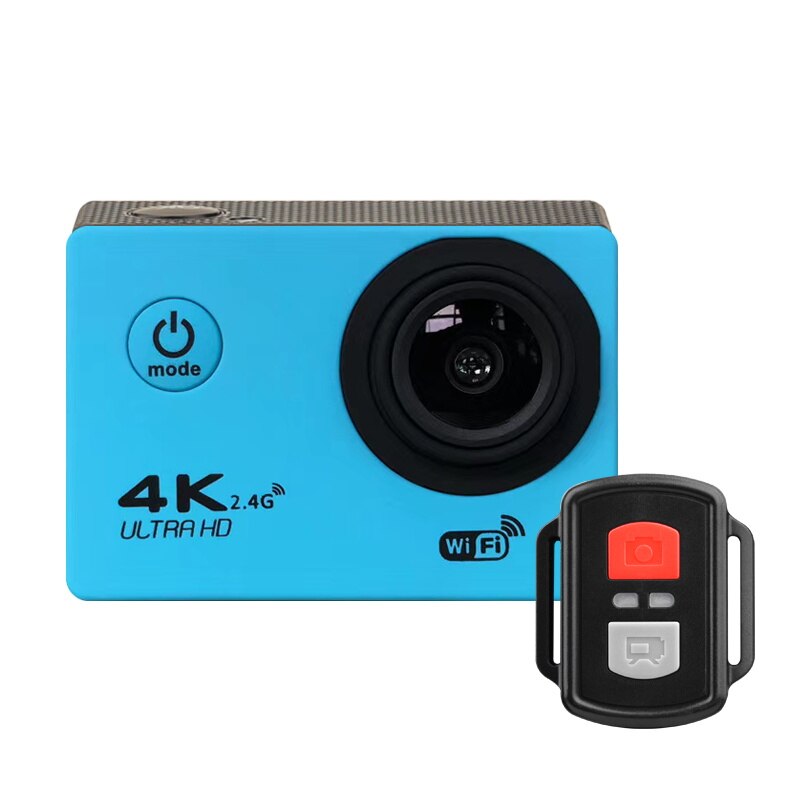 H9R 4K Action Camera Ultra Hd Wifi 2 Inch Scherm 170D Gaan Waterdicht Pro Camera Helm Video Opname Action sport Camera: Blauw