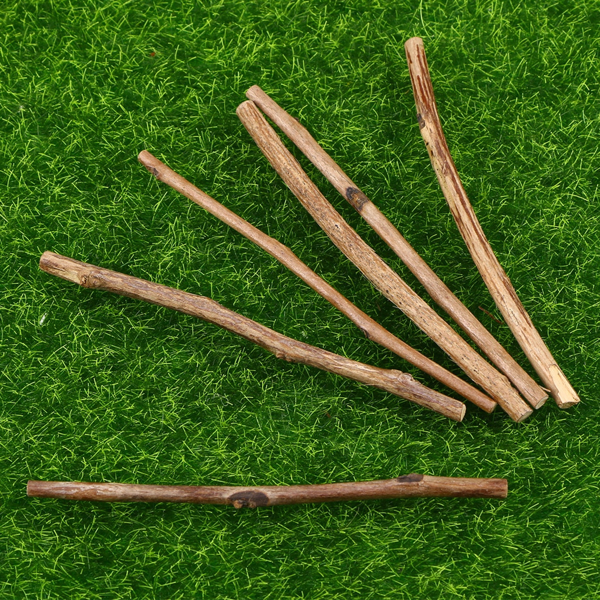 100pcs 10CM Long 0.3-0.5CM In Diameter Wood Log Sticks For DIY Crafts Photo Props Wood Color DIY Hand Painting Photography Props