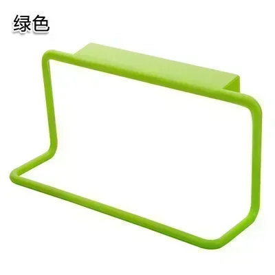 1 Stuk Handdoek Opbergrek Badkamer Keuken Plastic Handdoekrek Opknoping Houder Home Kast Deur Enkele Paal Handdoek Organizer Rack: Black