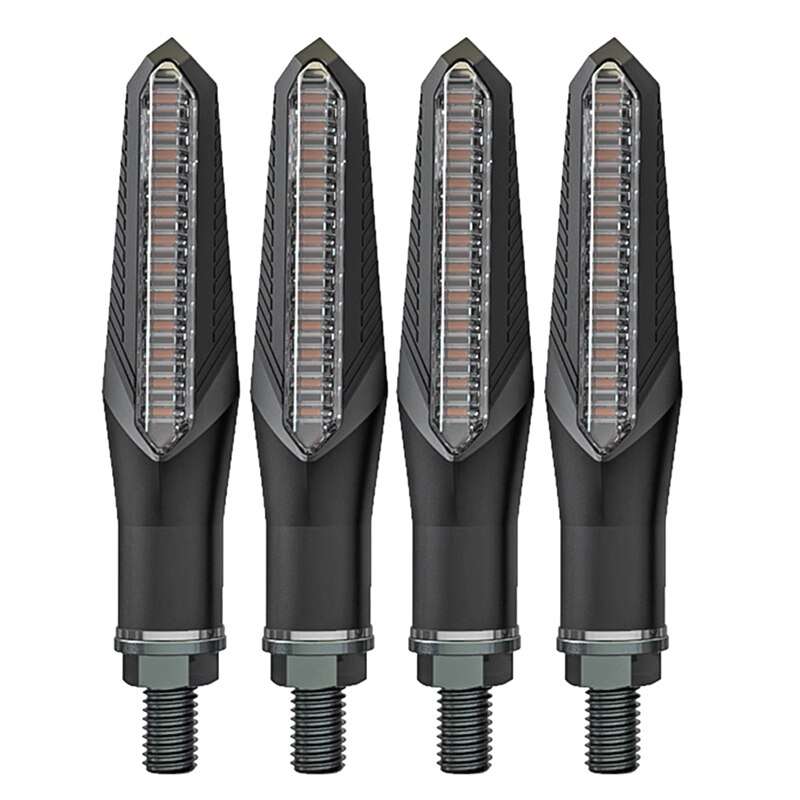 Universele Led Knipperlichten Voor Motorcycle Amber Lamp Achter Flashing Signaal Remlichten Voor Honda Yamaha 12V 4 Stuks: Default Title