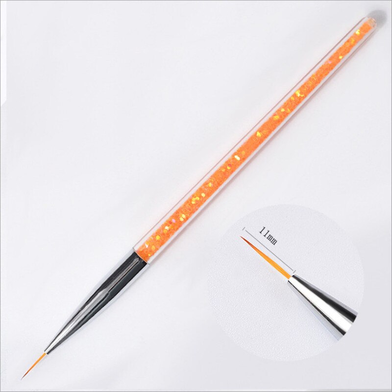 Gel negle børste nail art kolinsky akryl negle børste superfine stribe tynde negle børster til maling manicure pensel