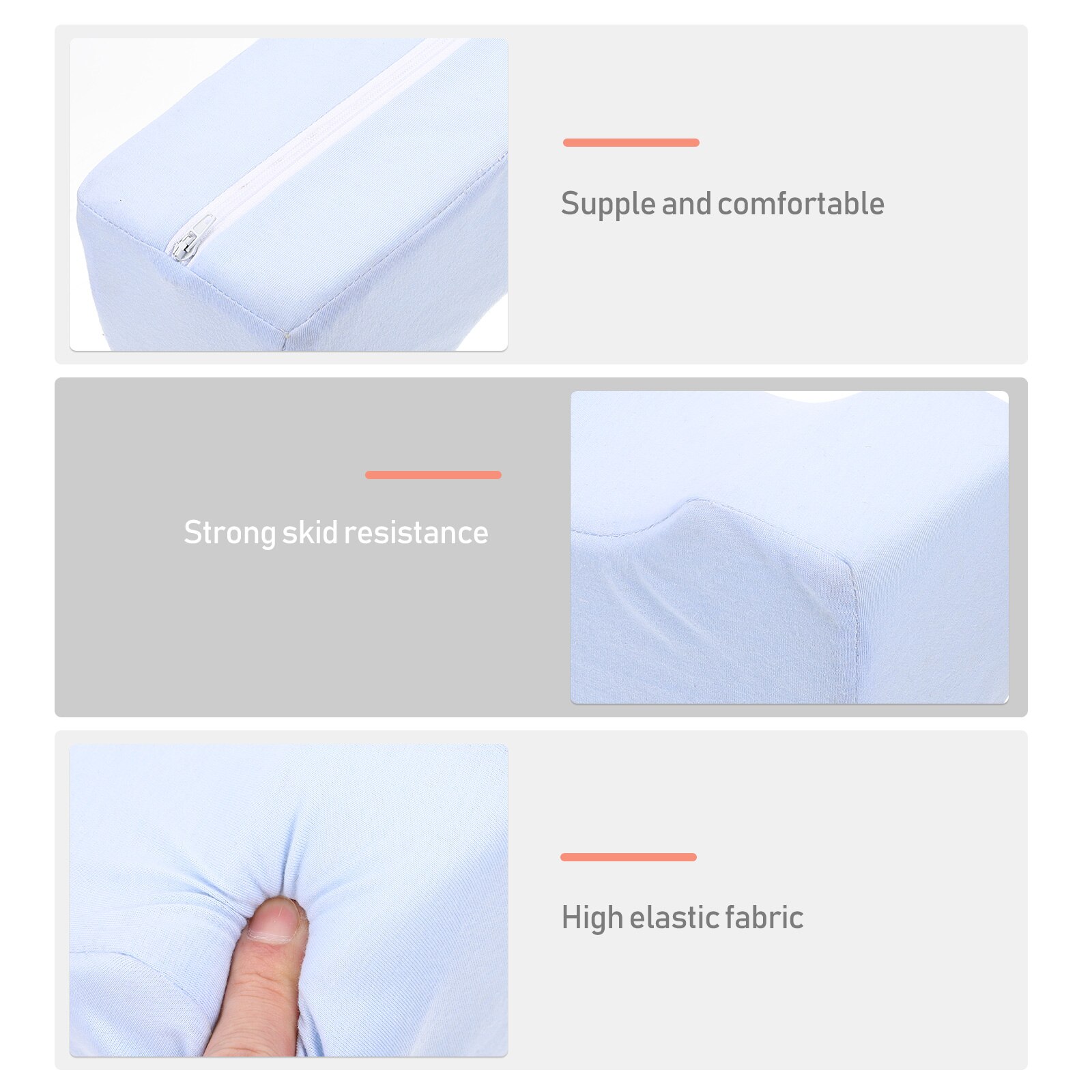 Verhoogde Voet Spons Kussen Voeten Ondersteuning Kussen Enkel Ondersteuning (Blauw)