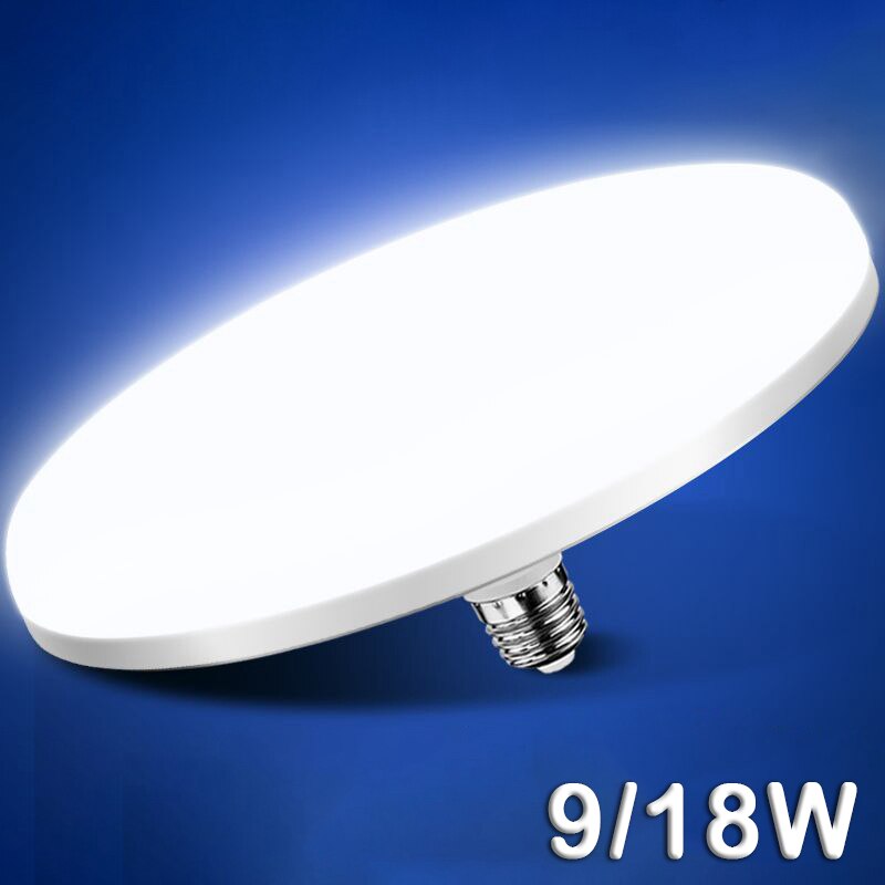 LED-lamp 220V E27-basis Huishoudelijke spaarlamp 30W / 50W Binnenverlichting Vliegende schotel Licht 6500K Plafondlamp Garagelicht