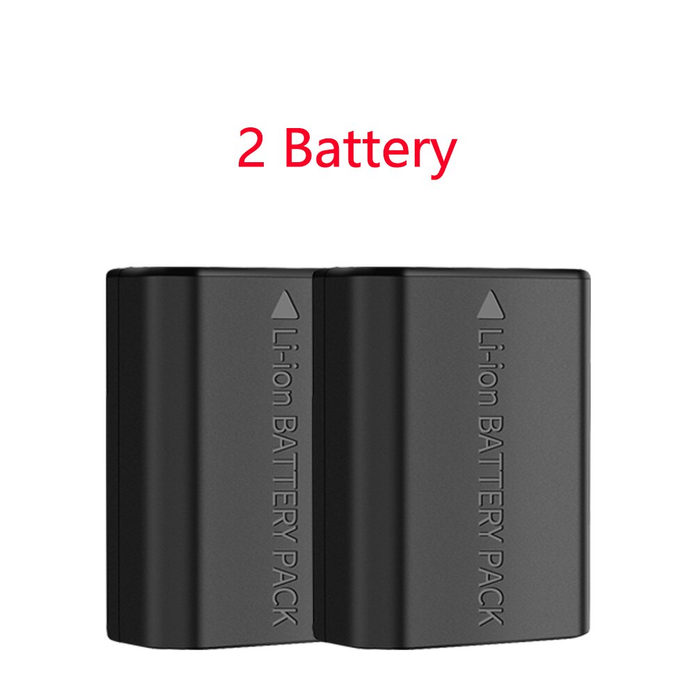 Telesin 2 pack np -fz100 battery  + 3 in 1 dual slots charger sd card reader oppbevaringsboks for sony  a9 a7 m 3 a7 r 3 a7 r 4 a7r iii ilce -9: 2 batterier