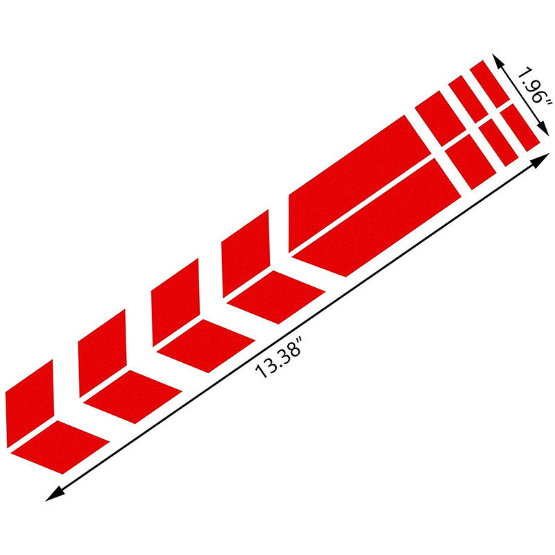 Pegatinas coloridas de raya de flecha para motocicleta, reflectantes, impermeables, a prueba de aceite, pasta para guardabarros de motocicleta, accesorios de decoración para motocicleta