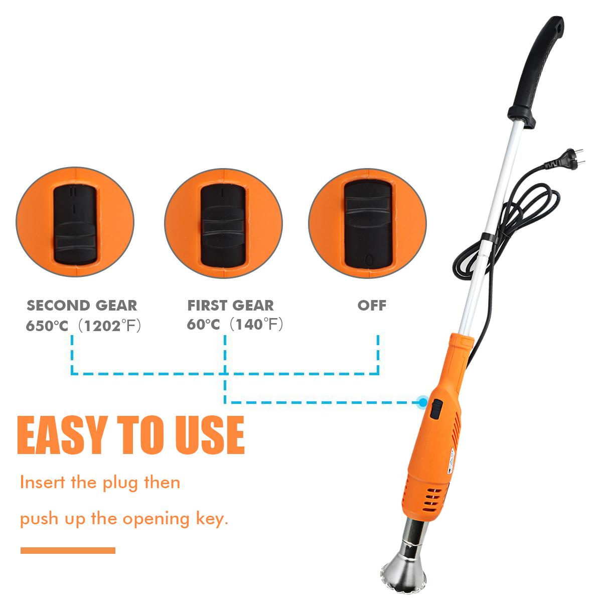 120V/230V 2000W Elektrische Onkruid Brander 2 Nozzles Grasmaaimachineblad Tuin Snoeien Tool Gras Trimmer wieder Power Tools Eu Us Plug
