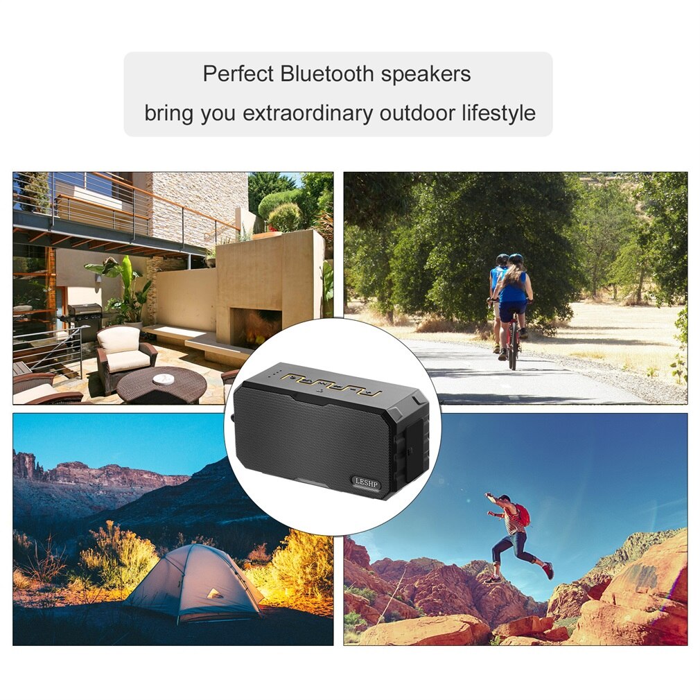 Waterproof Dustproof Shockproof Speaker Wireless Speaker Mini Outdoor Ultra Portable Hiking Climbing Beach