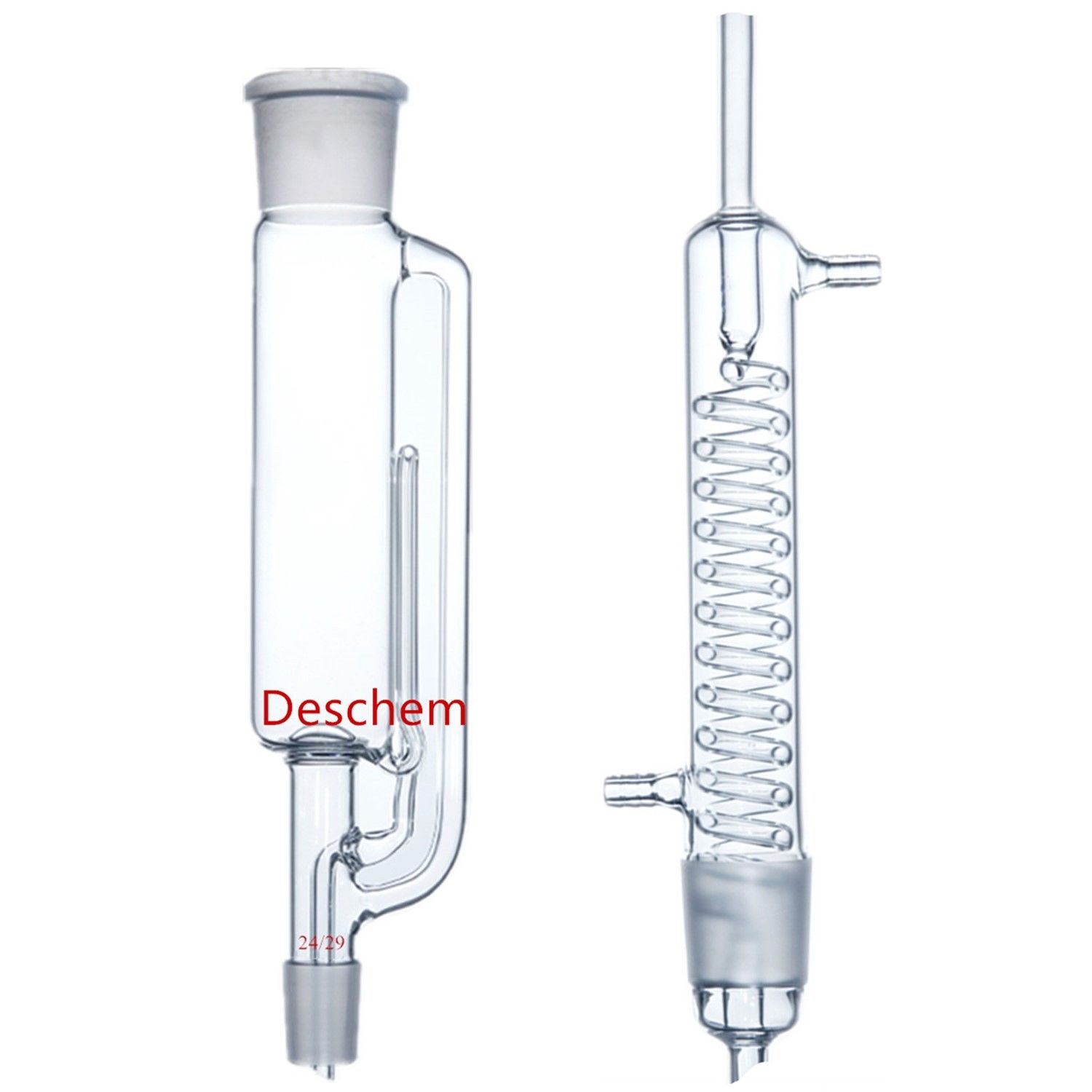 Deschem 500 ml 24/29 Glas Soxhletapparaat Lichaam, W/Graham Coil Condensor