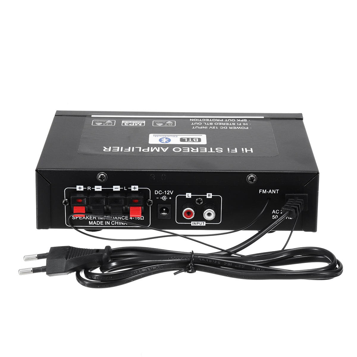 Lcd Display Hifi Audio Stereo Eindversterker Bluetooth Fm Radio Auto Thuis Afstandsbediening