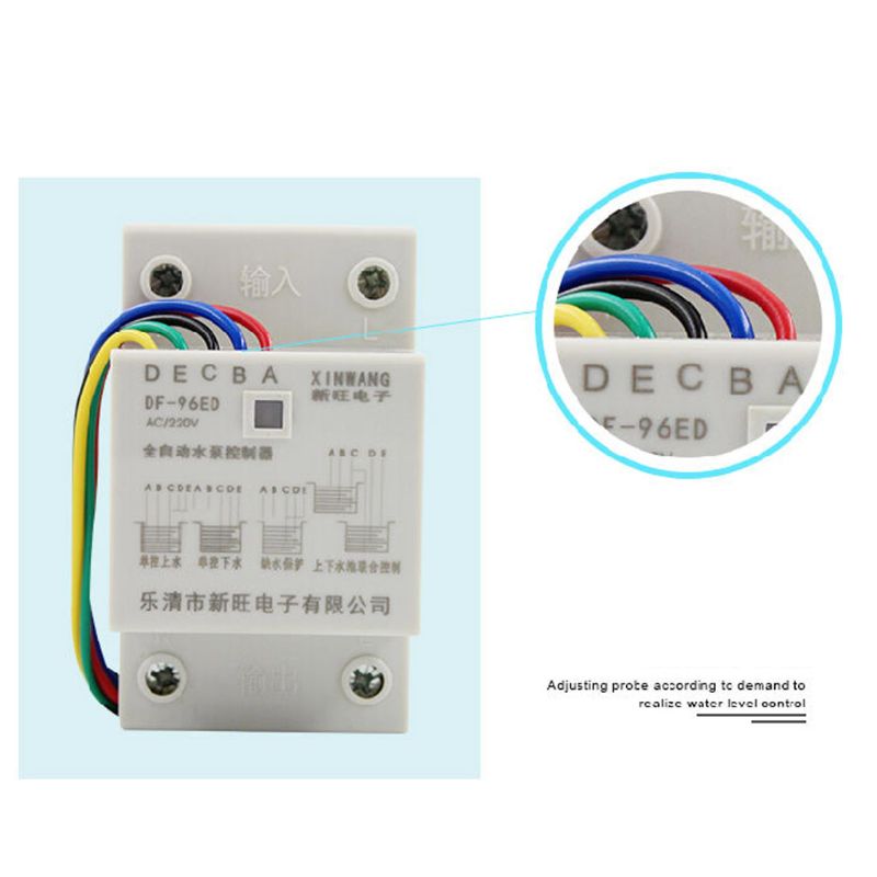 DF-96ED Automatische Water Level Controller 10A 220V Detectie Sensor Met 3 Sondes