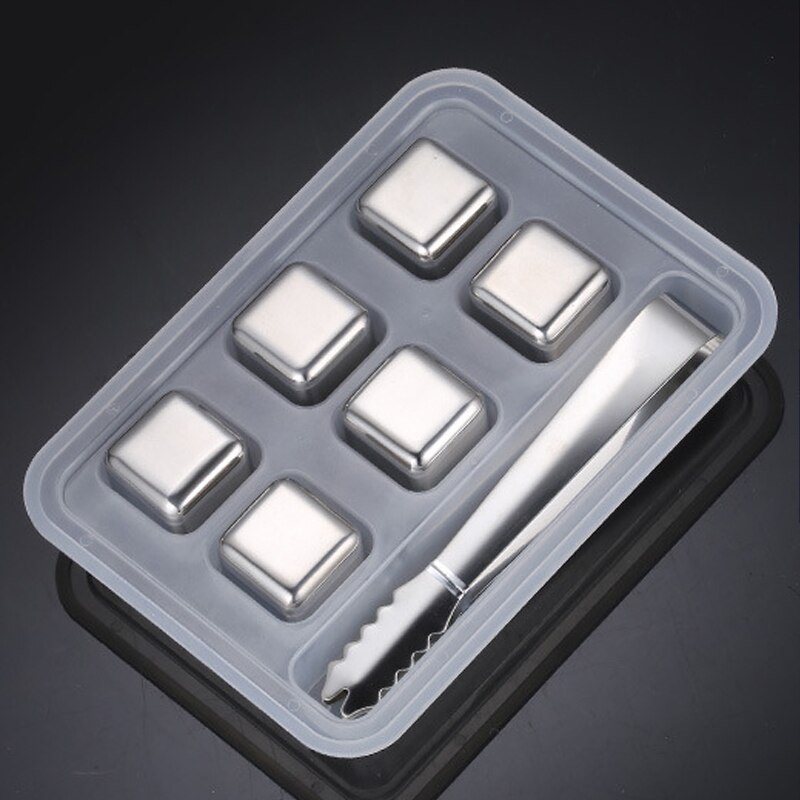 Luminous Beer Barrel Bar Nightclub Ktv1.5L Columnar Wine Tower with Valve Wine Dispenser Plastic Party Party Wine Set: ice 6pcs