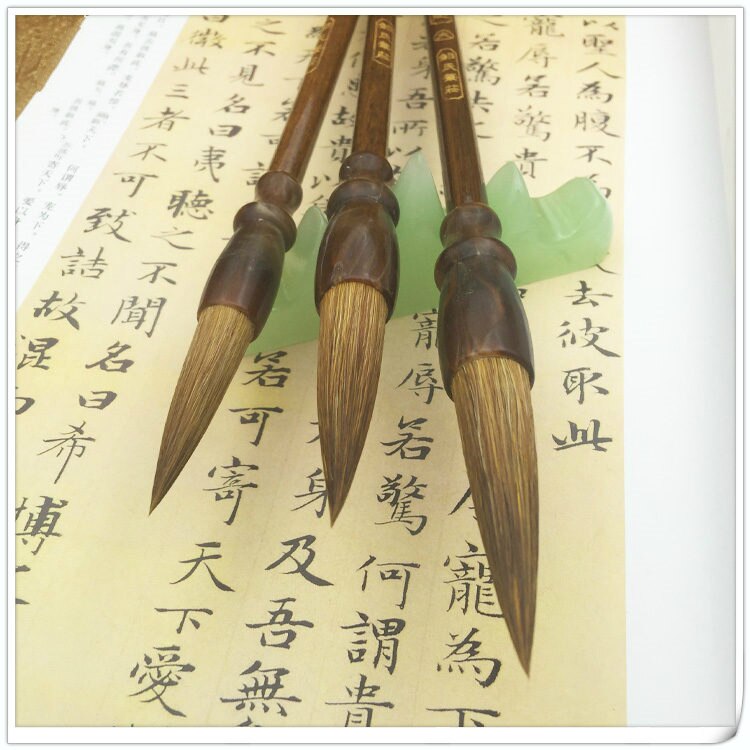 Kalligrafi pensel penne sæt væsel hår pensel pen kinesisk traditionel kalligrafi maleri pensel til voksne børn skriver