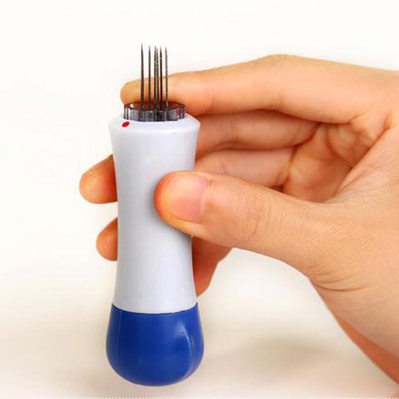 7-headed Pin Replacement Needle Set Needle Felting Handle Clover with Seven Needles Wool Tool Applique Craft Poke Special Tool