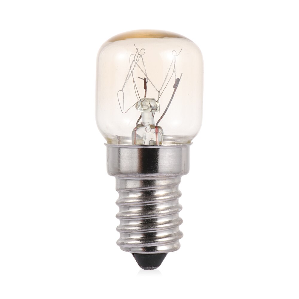 mini 220v 300 gradere høy temperatur 15w / 25w ses  e14 ovn brødrister / fuktig lyspærer kjøkkenvifte lampe salt pære lys: Sølv / 25w