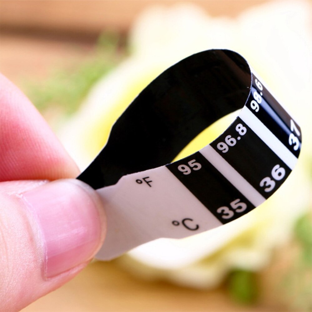 5/10PCS Baby Temperature Stickers Strip Sticky Forehead Head Strip LCD Thermometer The Color Of Liquid Changing Sticker Tools