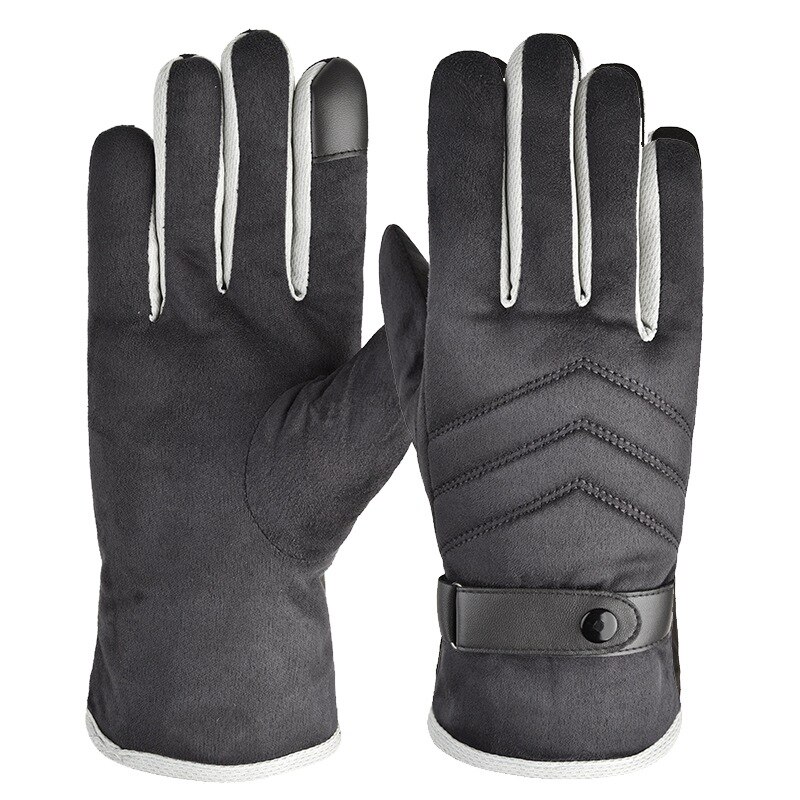 Warm Winter Fishing Gloves Men Windproof Touch Screen Ski Full Finger Non-Slip Plus Fleece Thick Outdoor Cycling Fishing Gloves: JP202huisewu