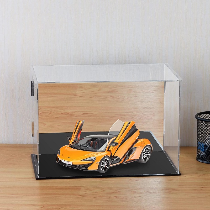 High Transparency Acrylic Display Box Dustproof Assembled Clear Acrylic Boxes for Protect Action Figures Cabinets Home Storage