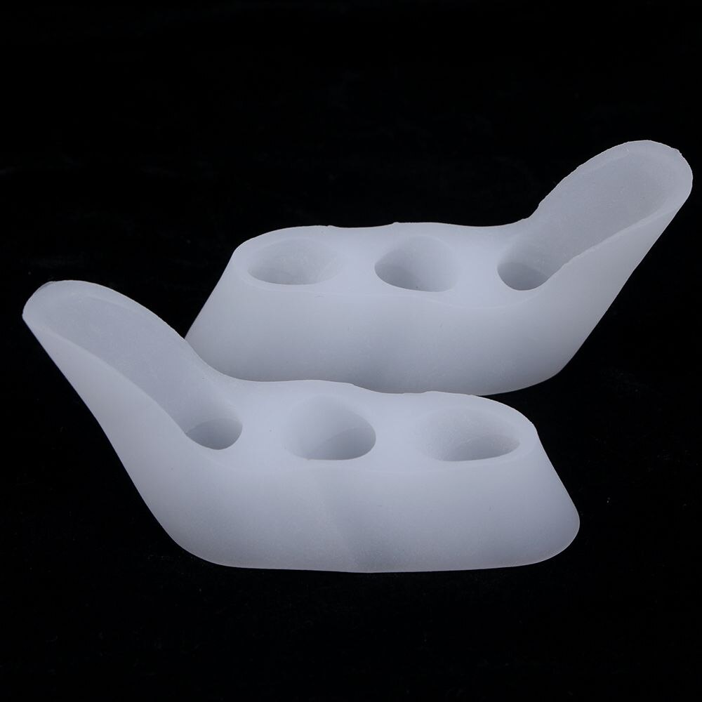 3 Gaten Kleine Teen Siliconen Teen Separator Voet Varus Corretcor Voetverzorging Teen Afscheiders Voor Eeltknobbels