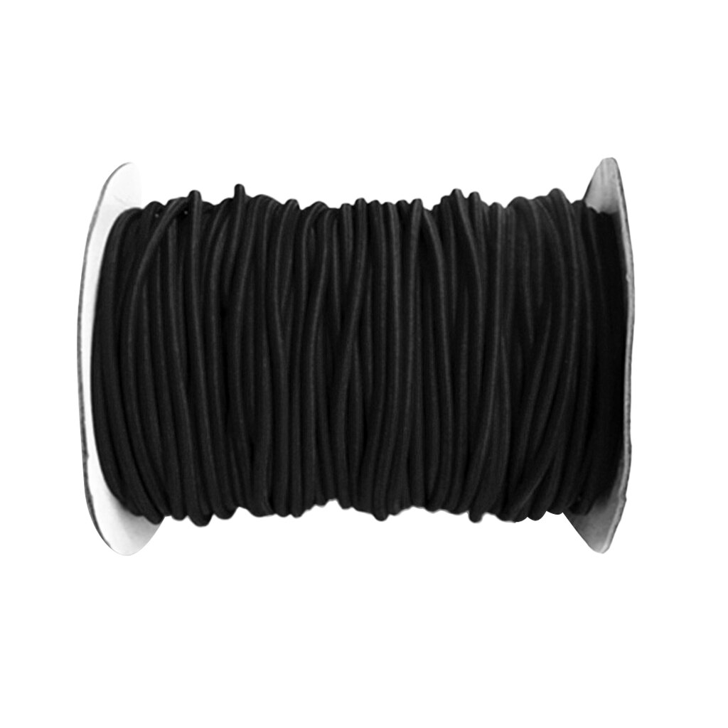 1M/3M/5M/10M 4mm Strong Elastic Bungee Rope Shock Cord Tie Down Boats Trailers Fishing Boat Kayaking Diving Camping: 5m Black