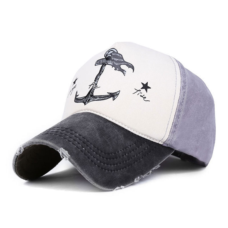 Viehätys puu kesä ankkuri kuvio snapback baseball-lippis miesten aurinkovarjo urheiluhattu naiset rento urheilun puolestapuhuja aurinkosuoja lippalakit  jc201