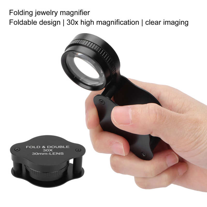 Magnifying Glass Versatile Foldable Magnifying Glass for Porcelain Identification for Elderly for Jewelry Antique