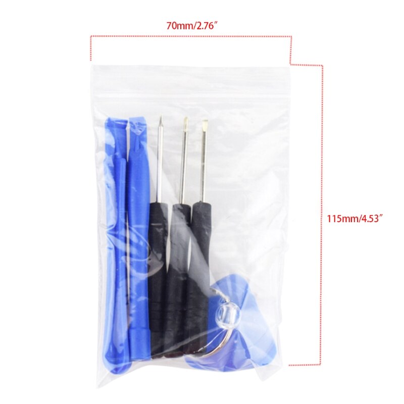 8 Pieces Of Blue Electronic Repair Tool Prying Tool Kit Tablet Computer Laptop Mobile Phone Screwdriver Exquisite Set