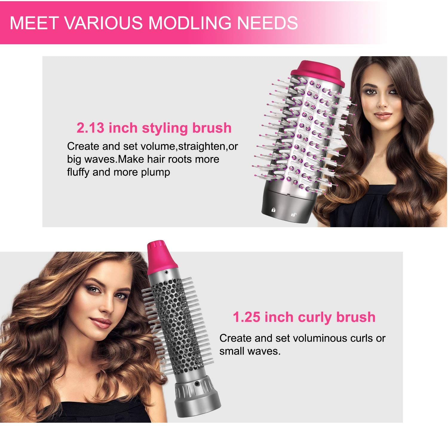 3th generationer hårfön styler och volumizer ettstegs air brush hår plattång curler styling verktyg elektrisk föning