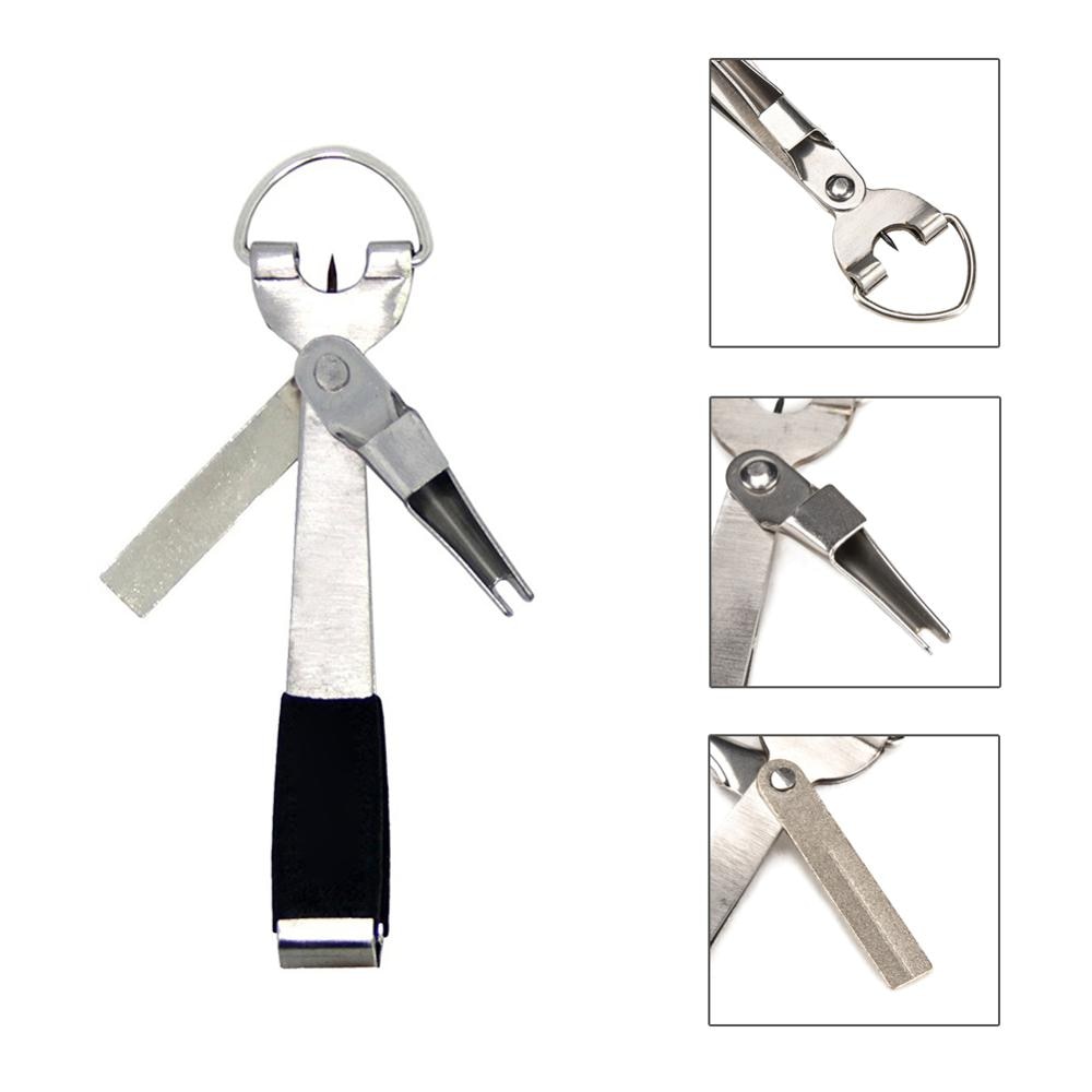 Quick Knot Tool Fly Fishing Nipper Fly Line Cutter Clippers Snips Fast Tie Nail Knotter with Retractor Fishing Tackle Tools