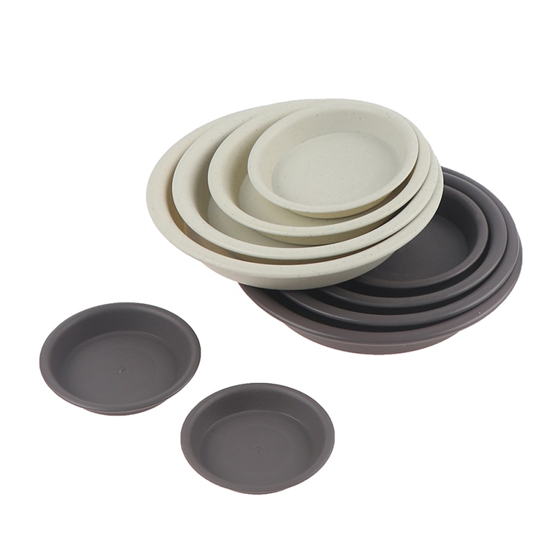 1Pc Garden Pot Case Round Shape Plastic Solid Color Garden Pot Saucer Plant Pot Drip Tray Planter Pallet Flower Pot Tray