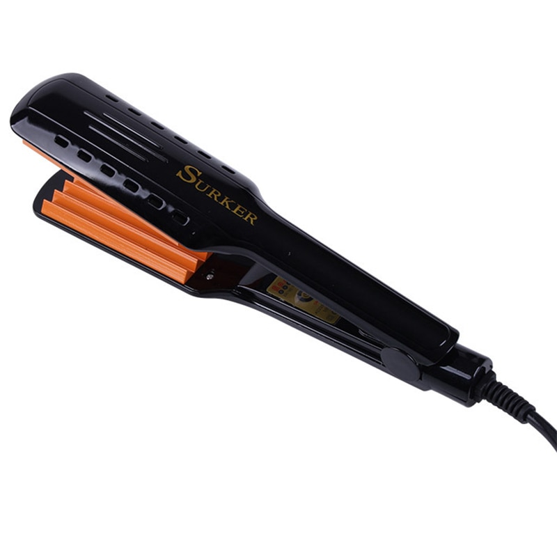 Surker Sk-9201 rizador de cerámica corrugado rizador estilizador de pelo ondulado eléctrico cabello ondulado enchufe de la UE