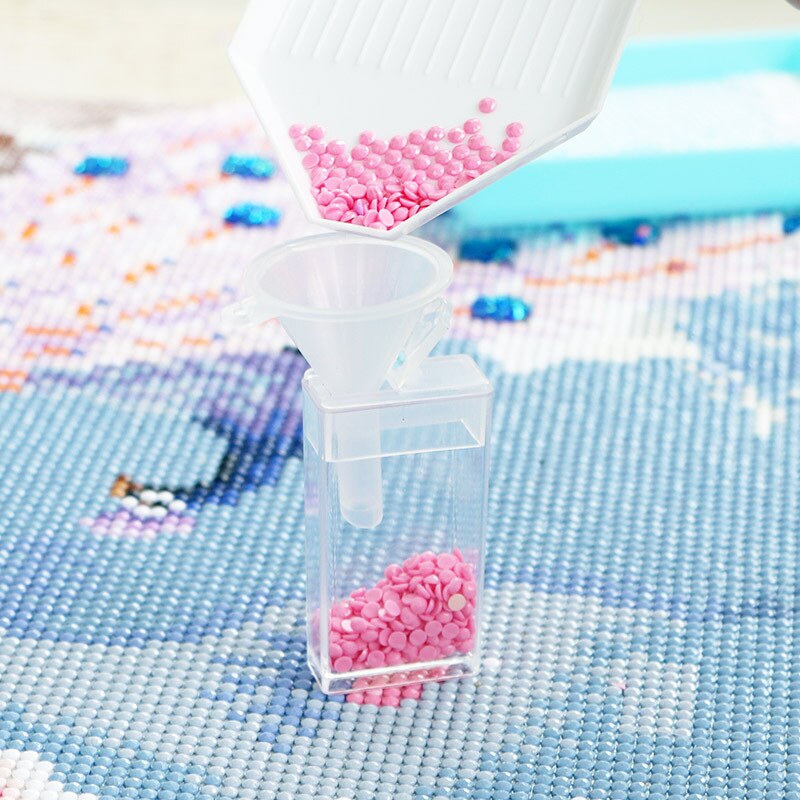 Diamond Painting Cross Stitch Tool Supplies Plastic Inverted Drill Funnel Plastic Diamond Painting Tool Funnel Simplicity Tool
