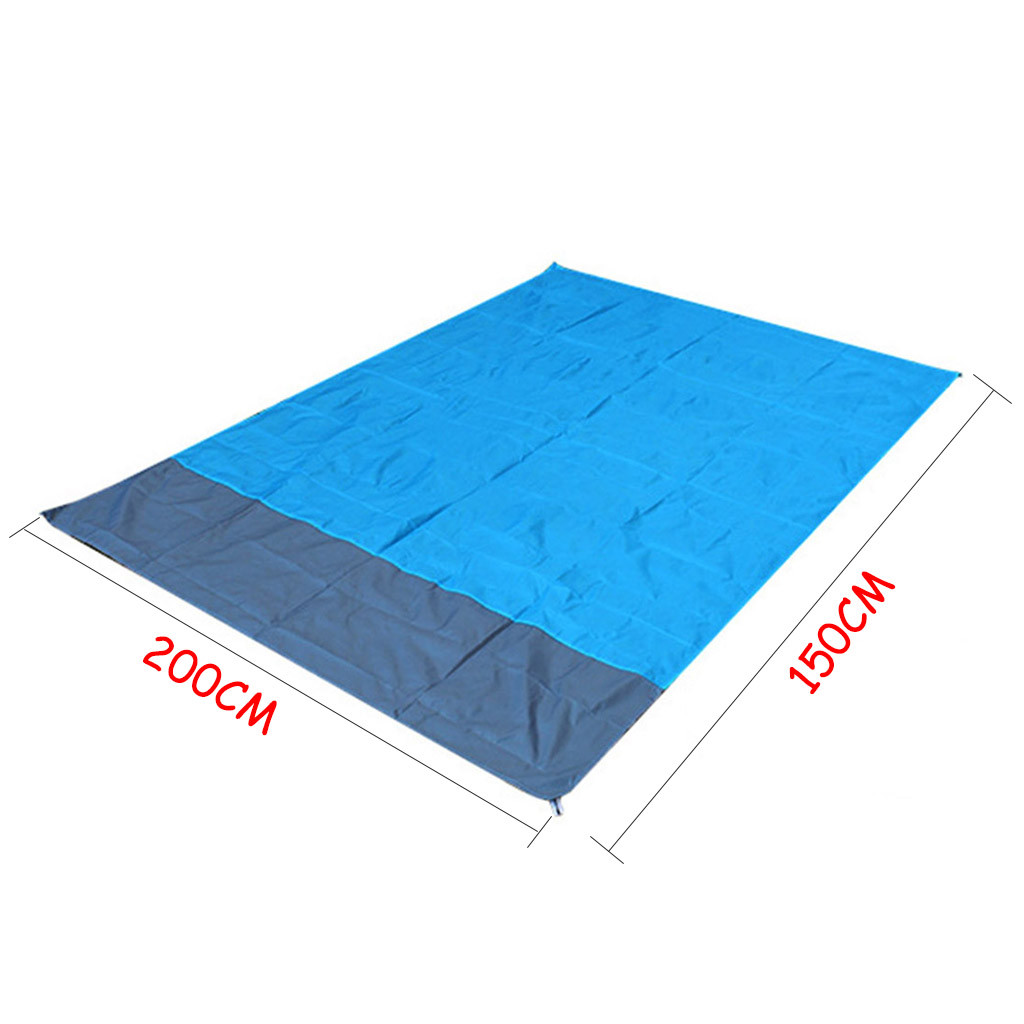 200*200 Cm Camping Herbruikbare Tent Waterdichte Mat Oxford Doek Vochtige Mat Oversized Picknick Barbecue Gereedschap Mat D3