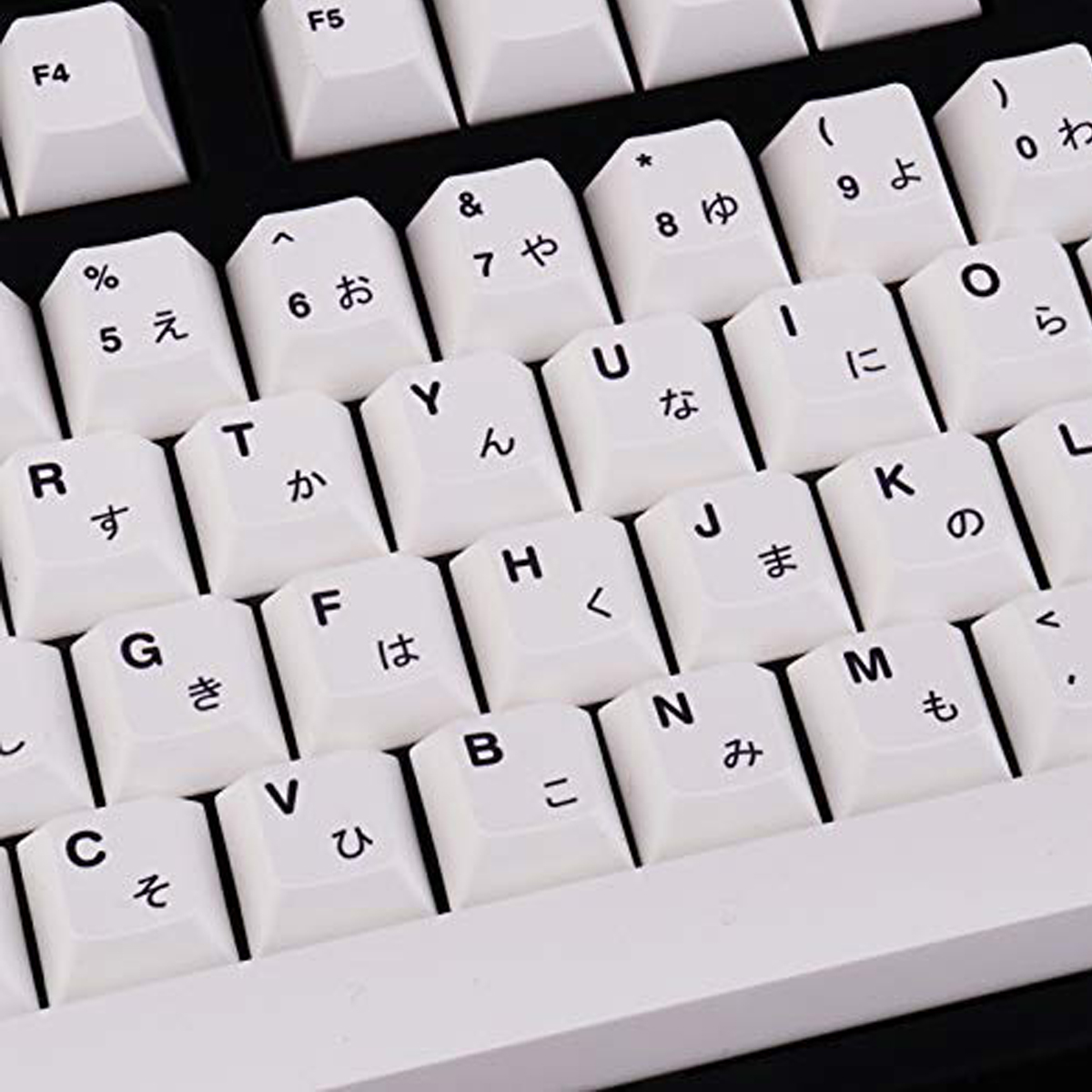 Teclas PBT Minimalistas Brancas de 135 Teclas, Perfil Cherry, DYE-Sub, Personalizadas em Inglês para Teclados Mecânicos 61/64/87