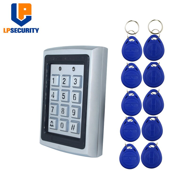 Metal Rfid Access Control Keypad With 1000 Users+ 10 Key Fobs For RFID Door Access Control System