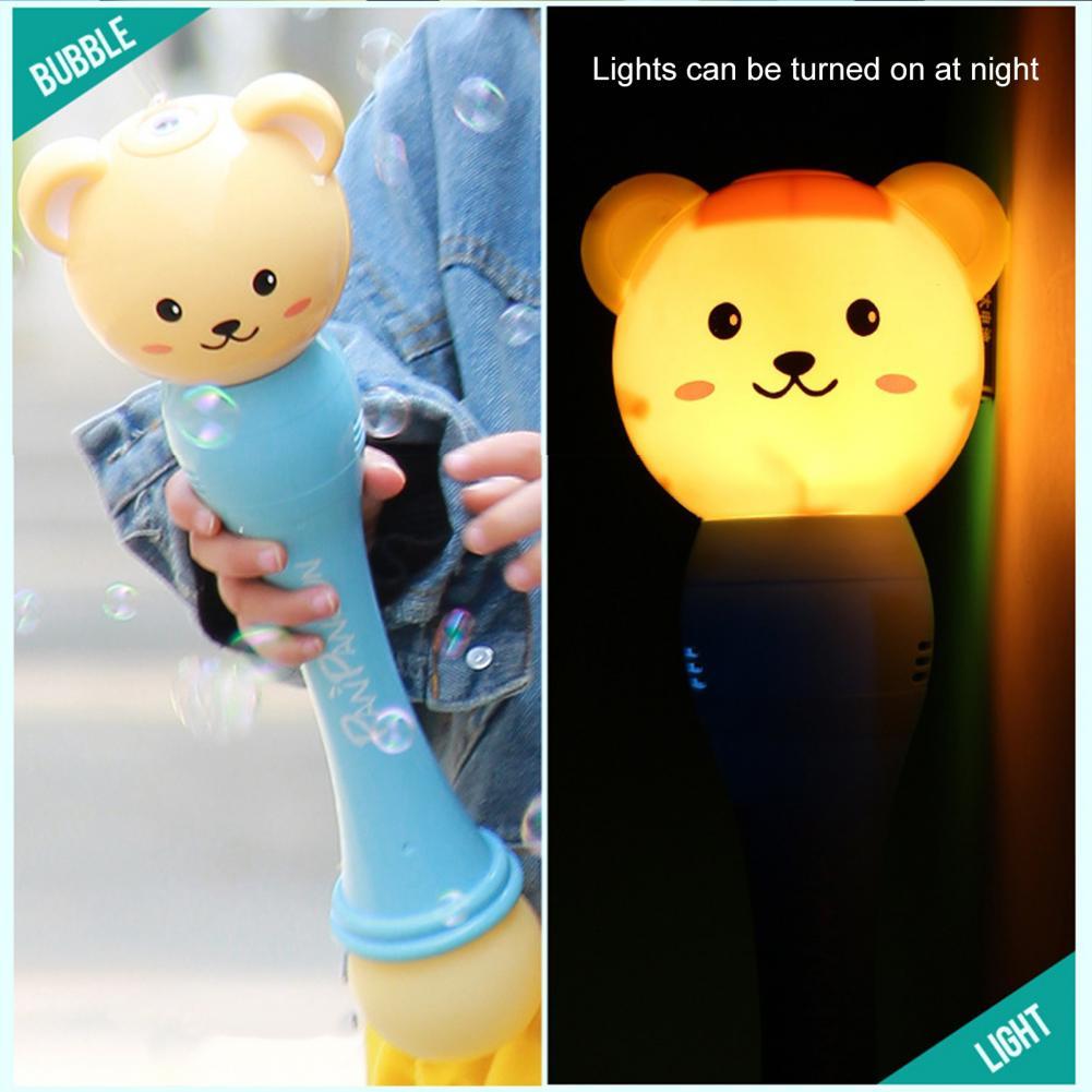 Bubble Machine Animal Vorm Greep Plastic Bubble Blazen Speelgoed Met Kleurrijke Led Light Kid Outdoor Speelgoed